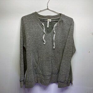 WOMEN'S GREEN TEA SUPER-COMFY SWEATSHIRT - GRAY - SIZE XL